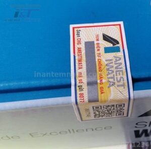 Nhãn dễ vỡ để chống hàng giả.