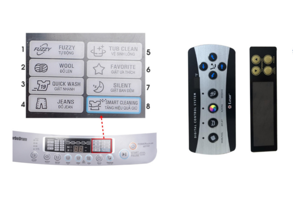 Nhãn công tắc nút nhấn